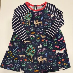 Mini Boden Forest Animal Print Tunic Dress